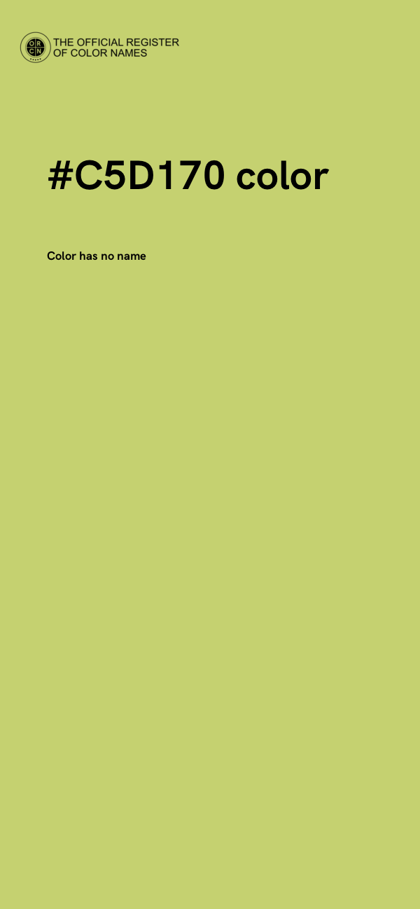 #C5D170 color image
