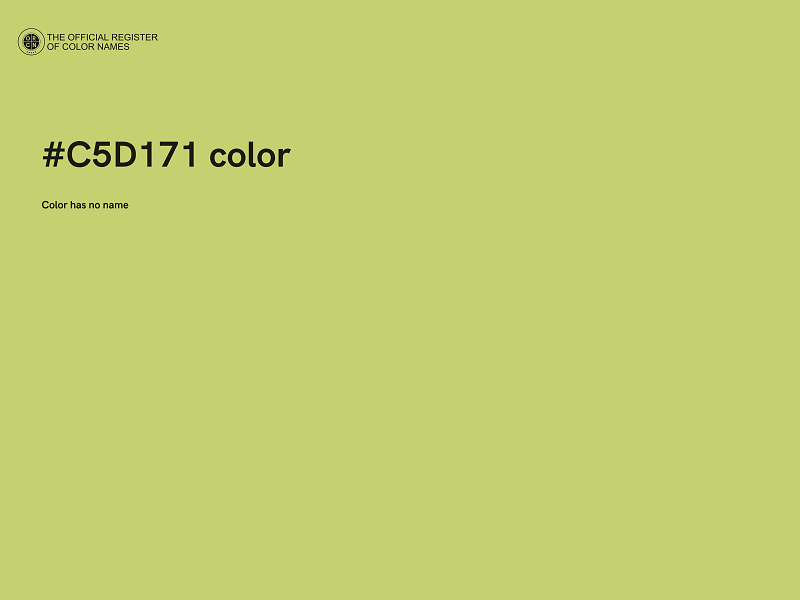 #C5D171 color image