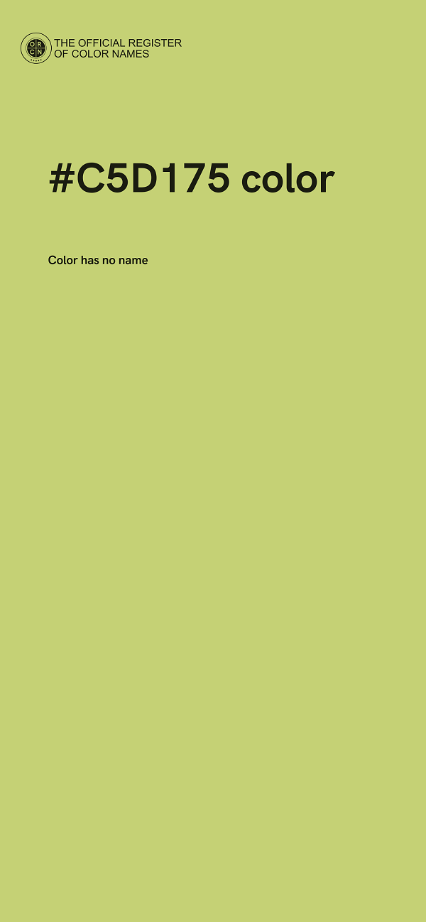 #C5D175 color image