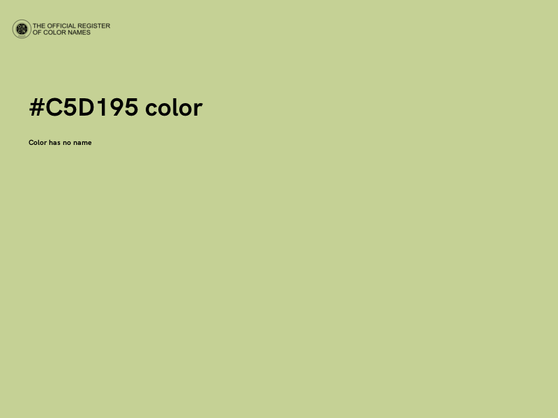 #C5D195 color image