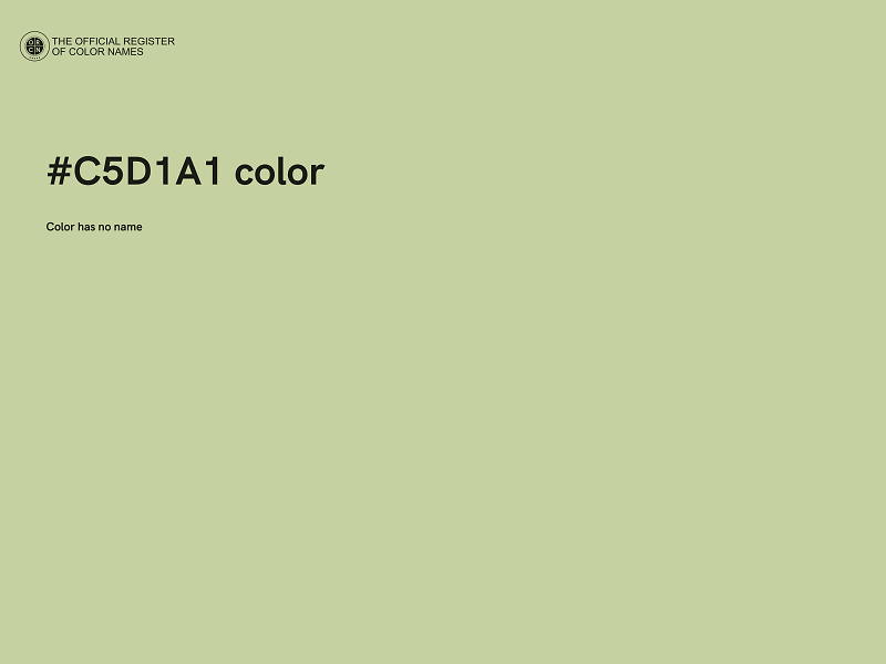 #C5D1A1 color image