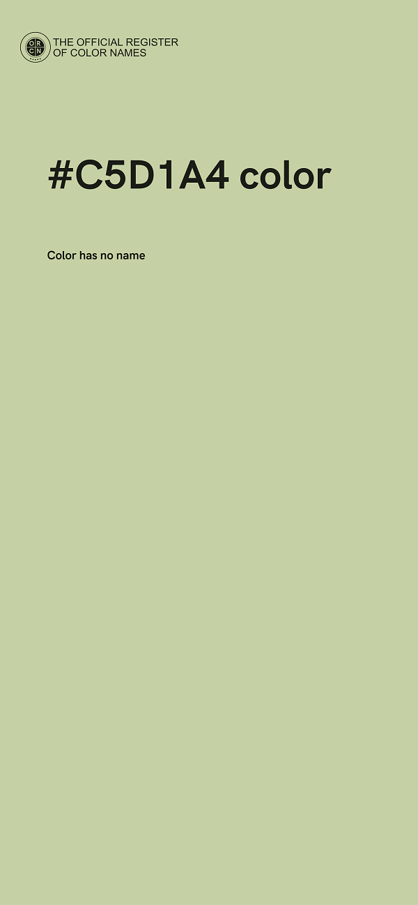 #C5D1A4 color image