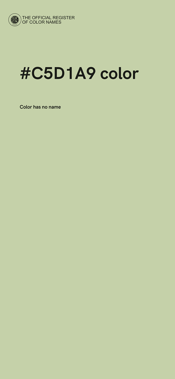 #C5D1A9 color image
