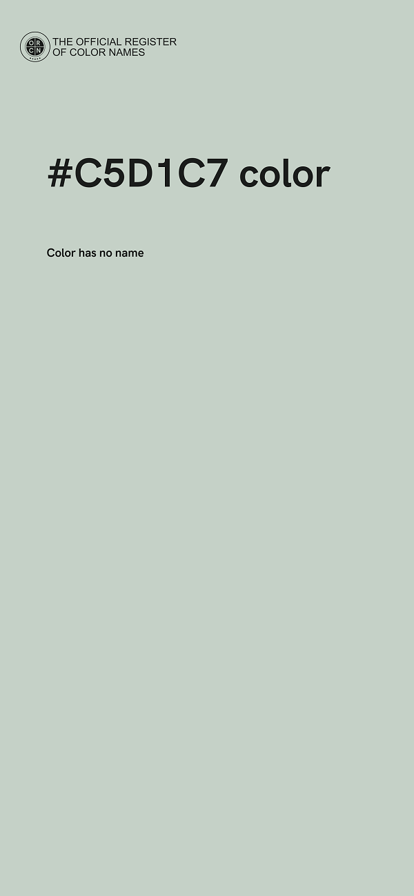 #C5D1C7 color image