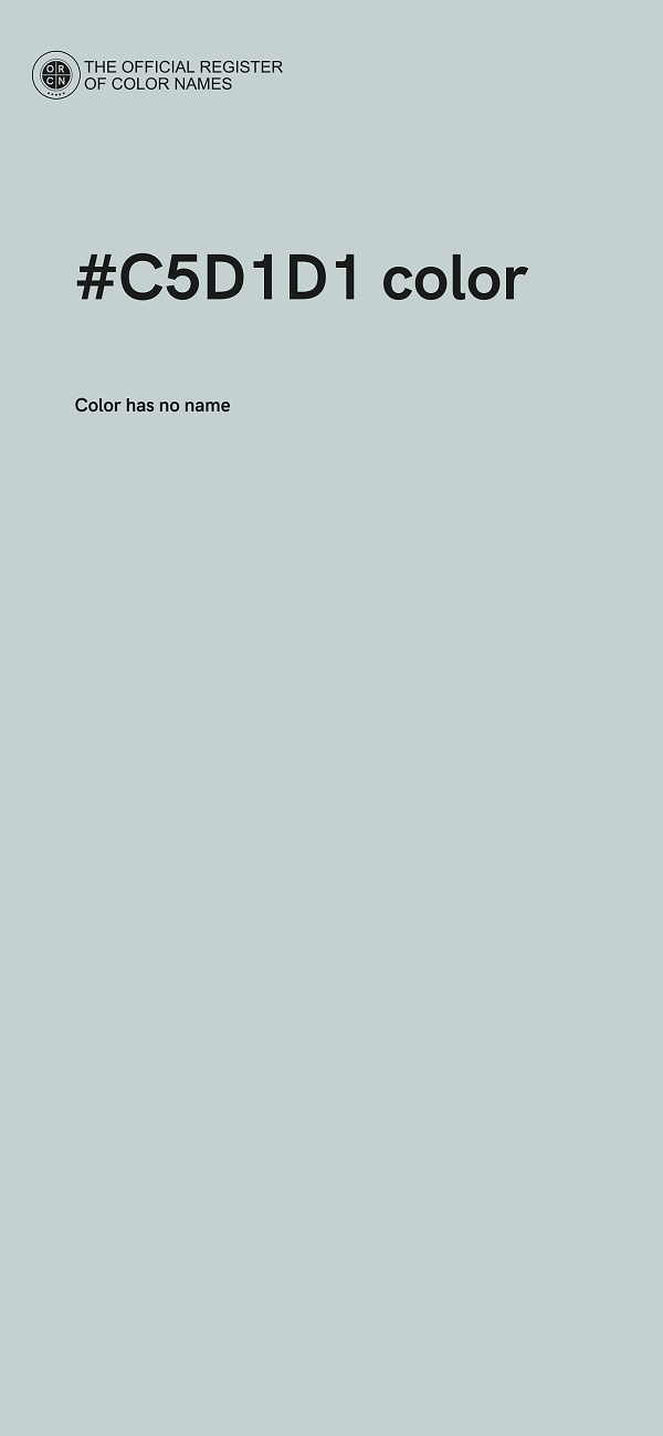 #C5D1D1 color image