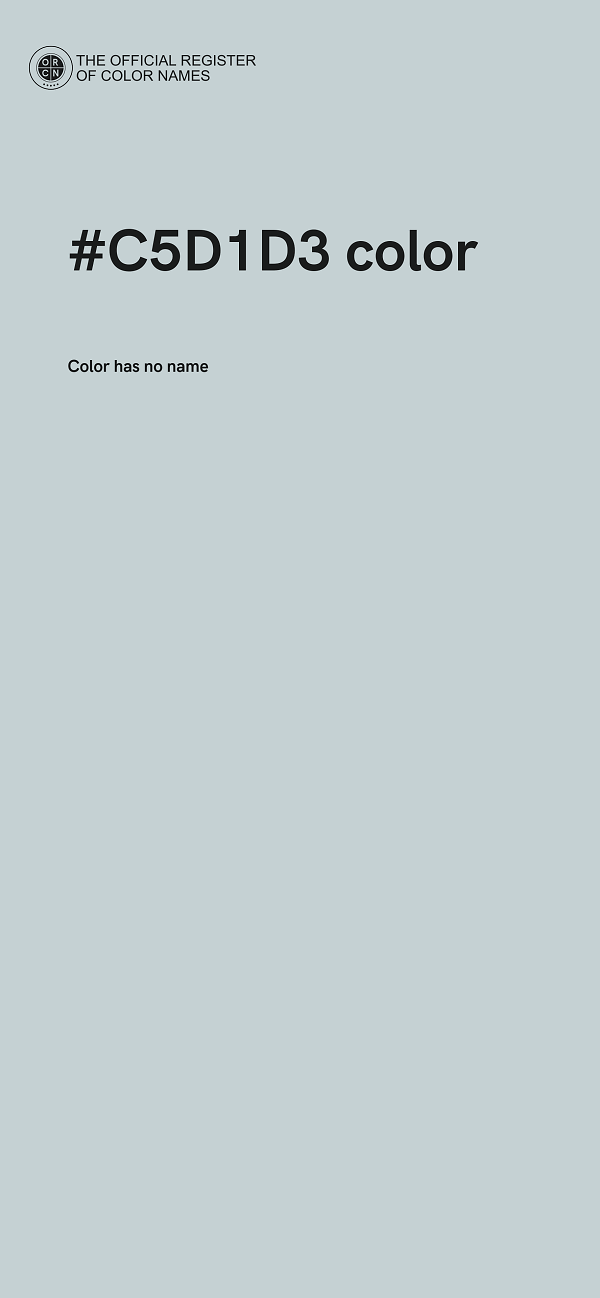 #C5D1D3 color image