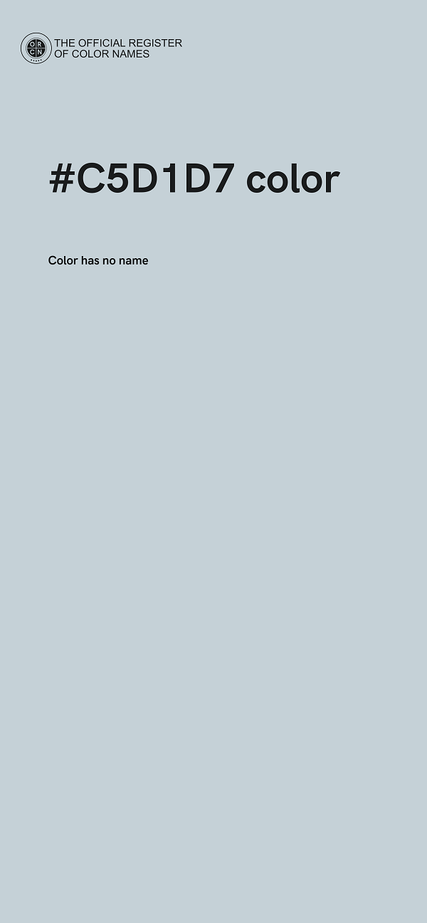 #C5D1D7 color image