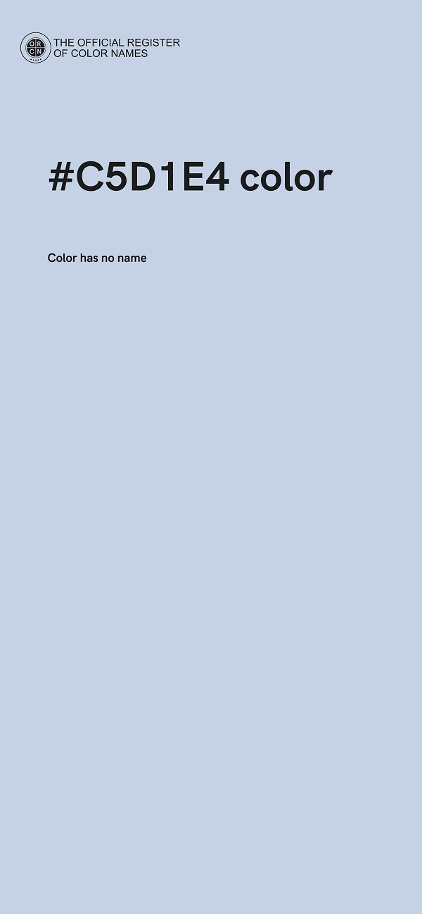 #C5D1E4 color image