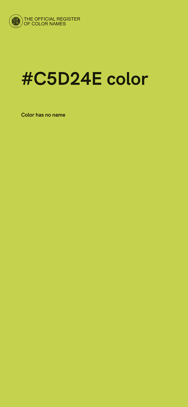 #C5D24E color image
