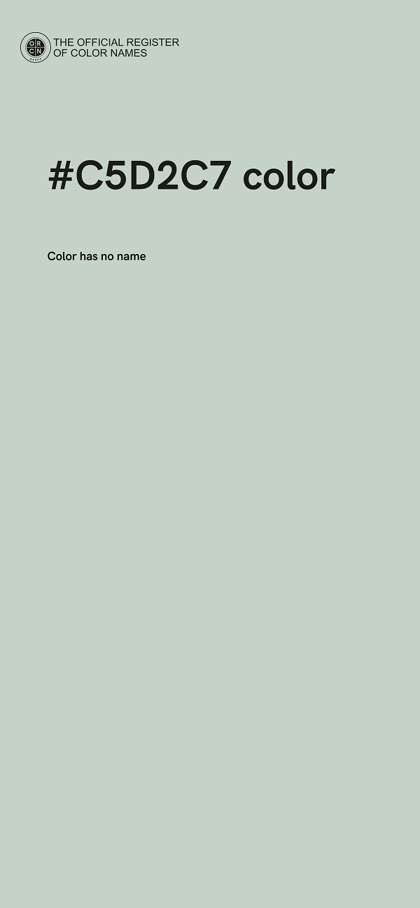 #C5D2C7 color image