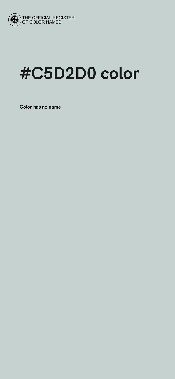 #C5D2D0 color image
