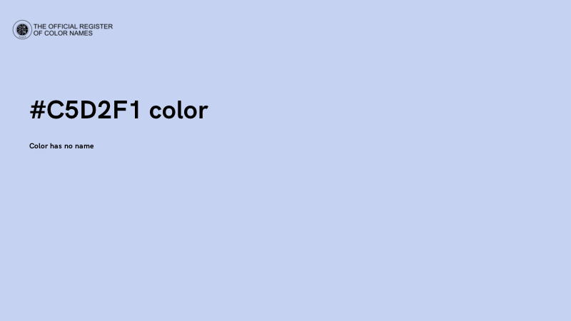 #C5D2F1 color image