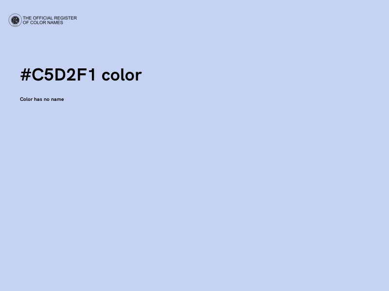 #C5D2F1 color image