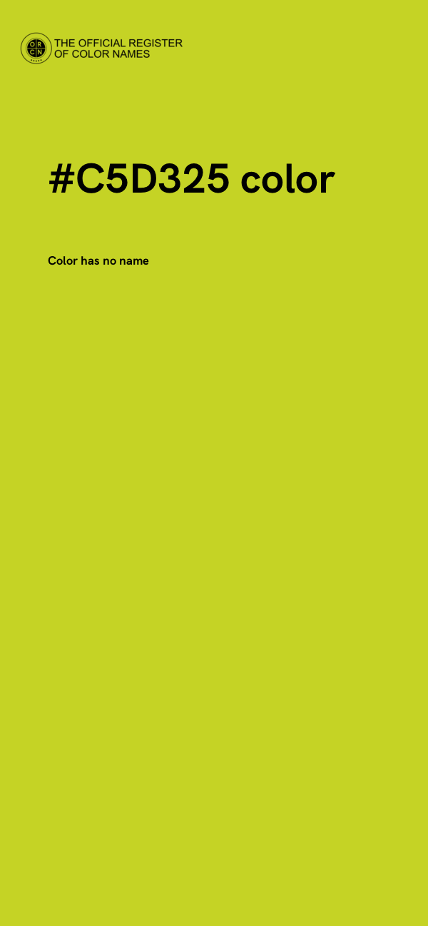 #C5D325 color image