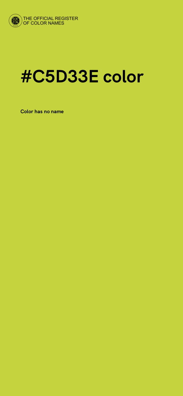 #C5D33E color image