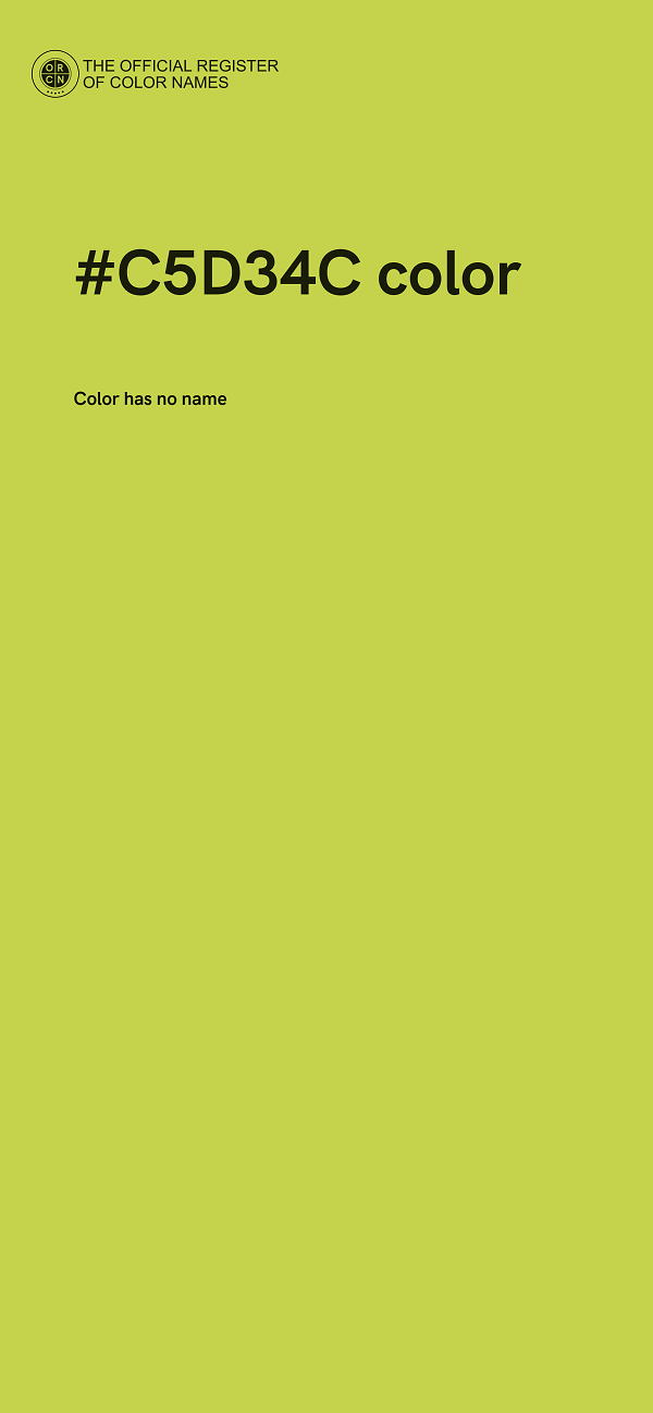#C5D34C color image