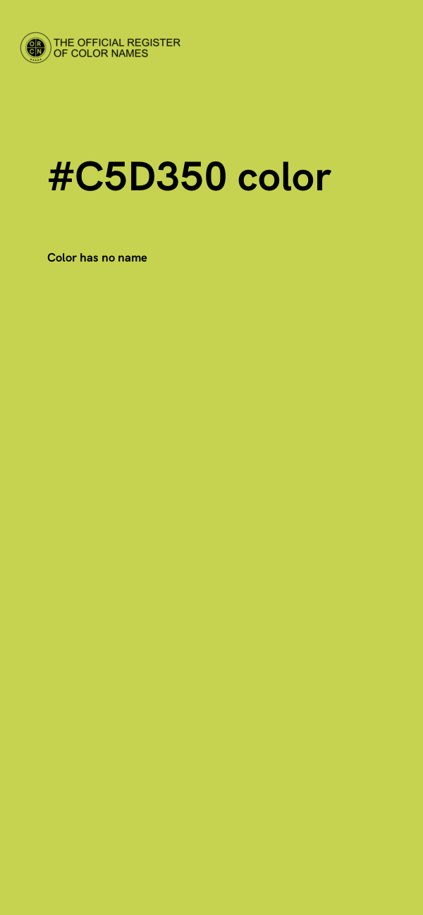 #C5D350 color image