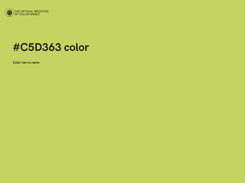 #C5D363 color image