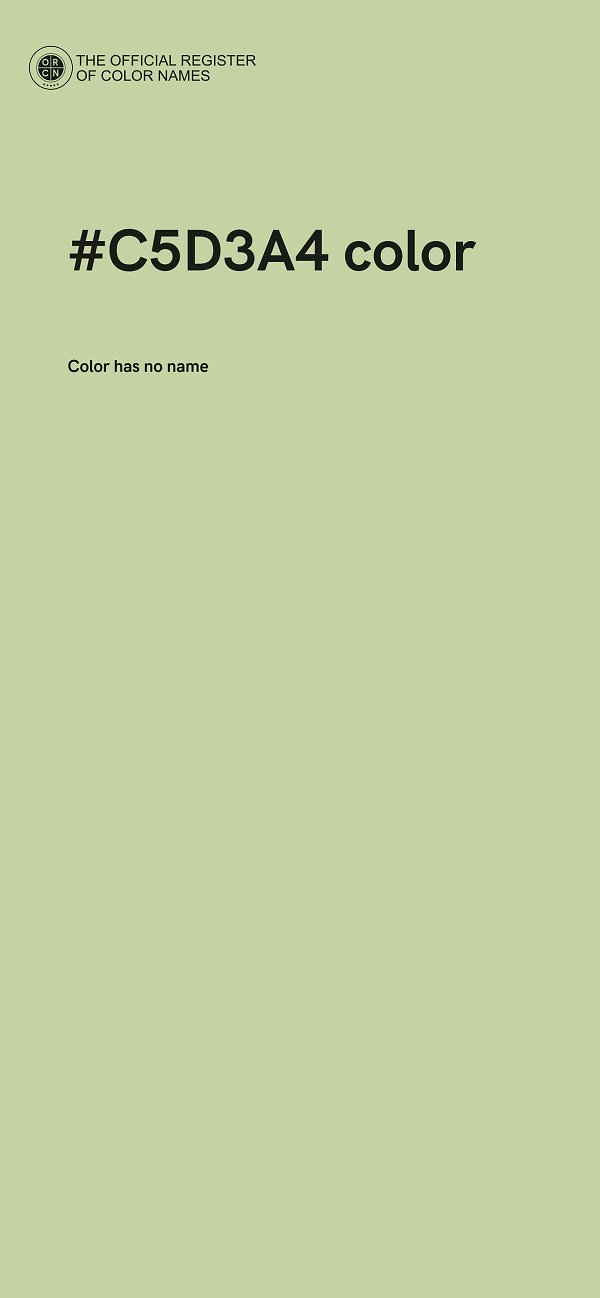 #C5D3A4 color image