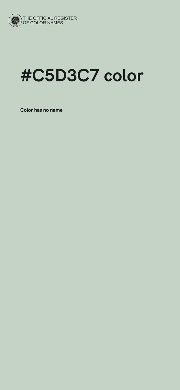 #C5D3C7 color image