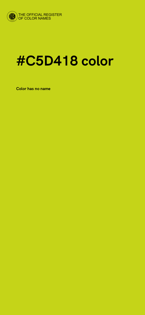 #C5D418 color image