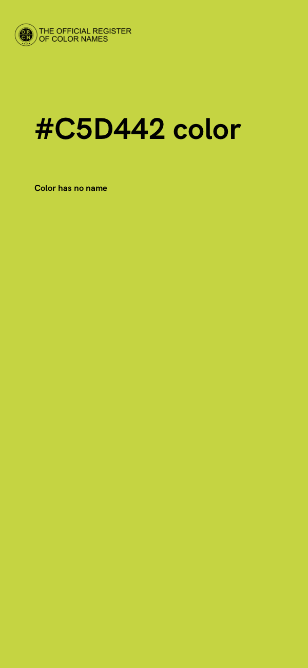 #C5D442 color image