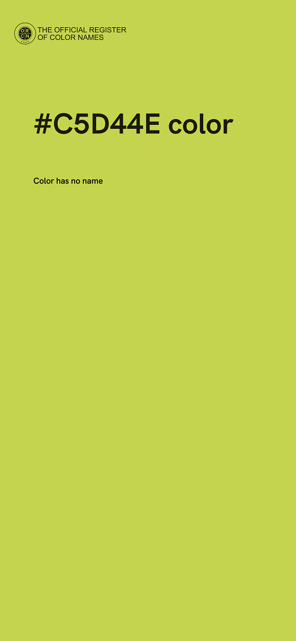 #C5D44E color image