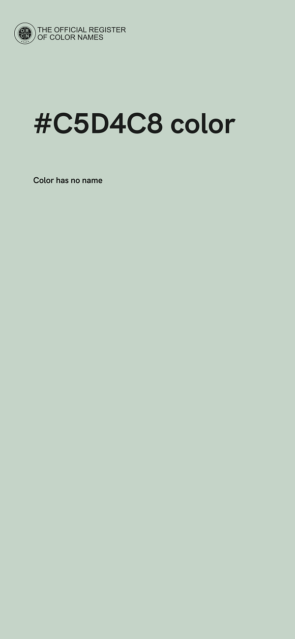 #C5D4C8 color image