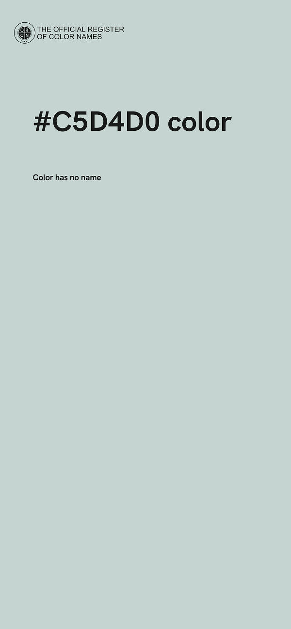 #C5D4D0 color image