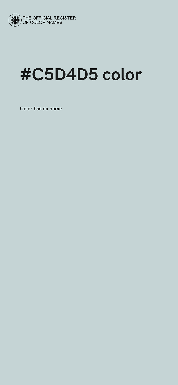 #C5D4D5 color image
