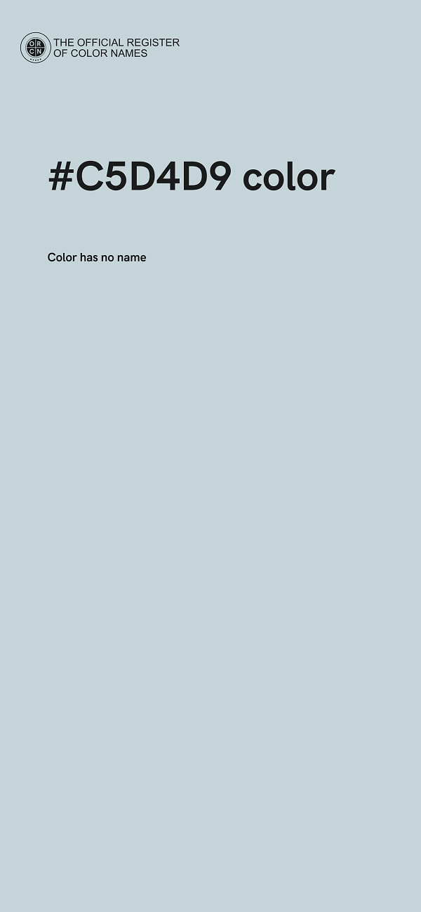 #C5D4D9 color image
