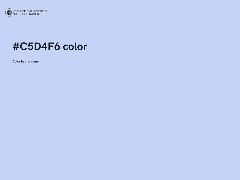 #C5D4F6 color image