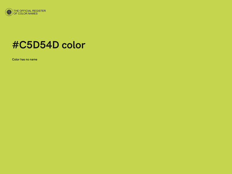 #C5D54D color image