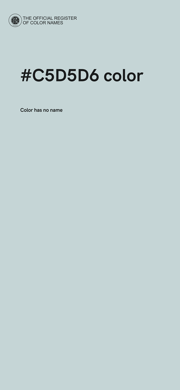 #C5D5D6 color image