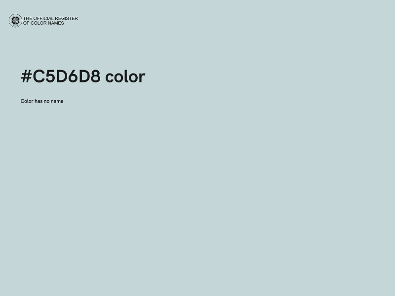 #C5D6D8 color image