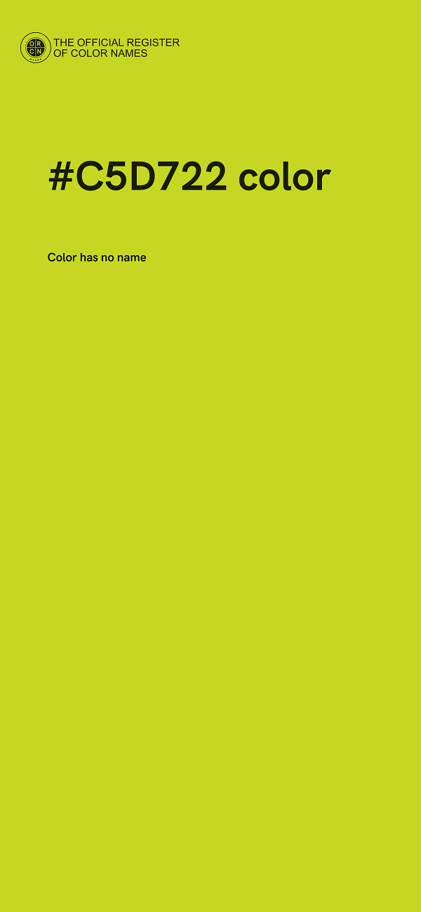 #C5D722 color image