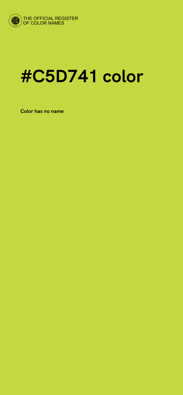 #C5D741 color image