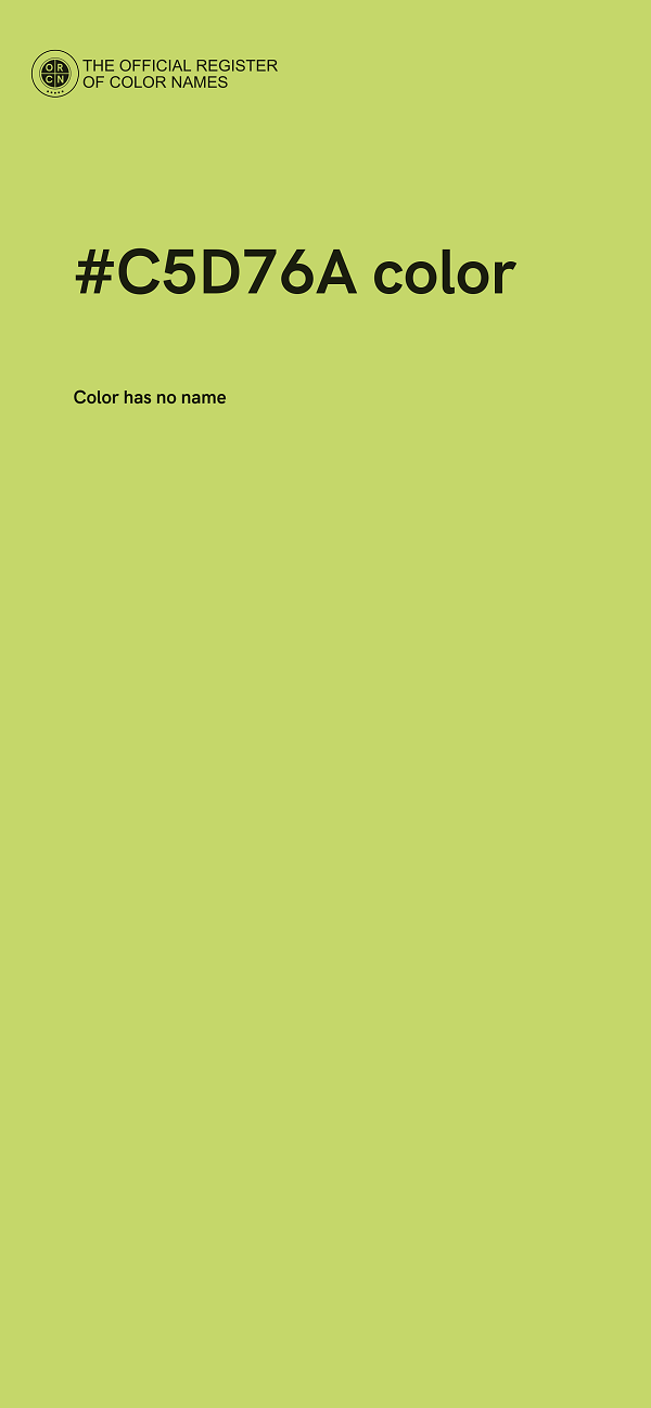 #C5D76A color image