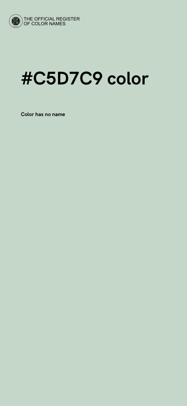 #C5D7C9 color image