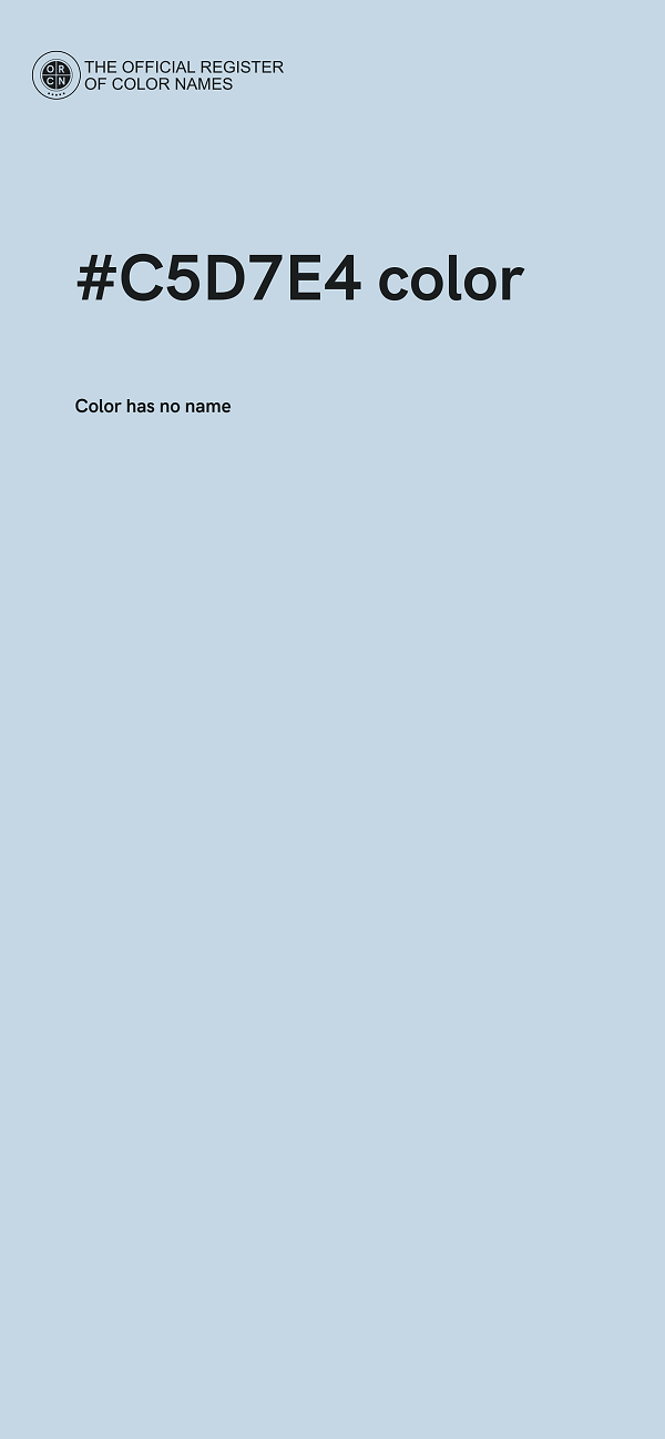 #C5D7E4 color image