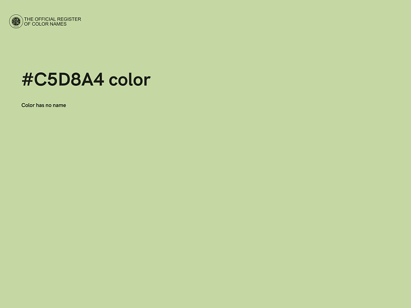 #C5D8A4 color image