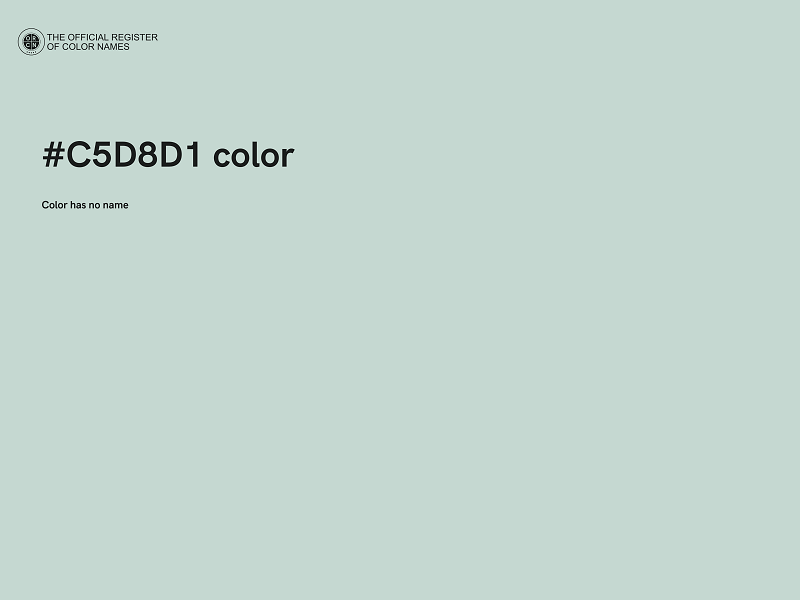 #C5D8D1 color image