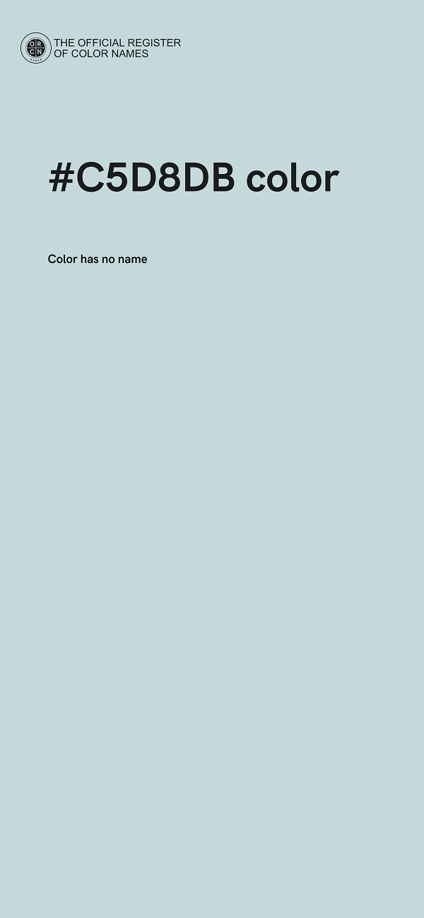 #C5D8DB color image