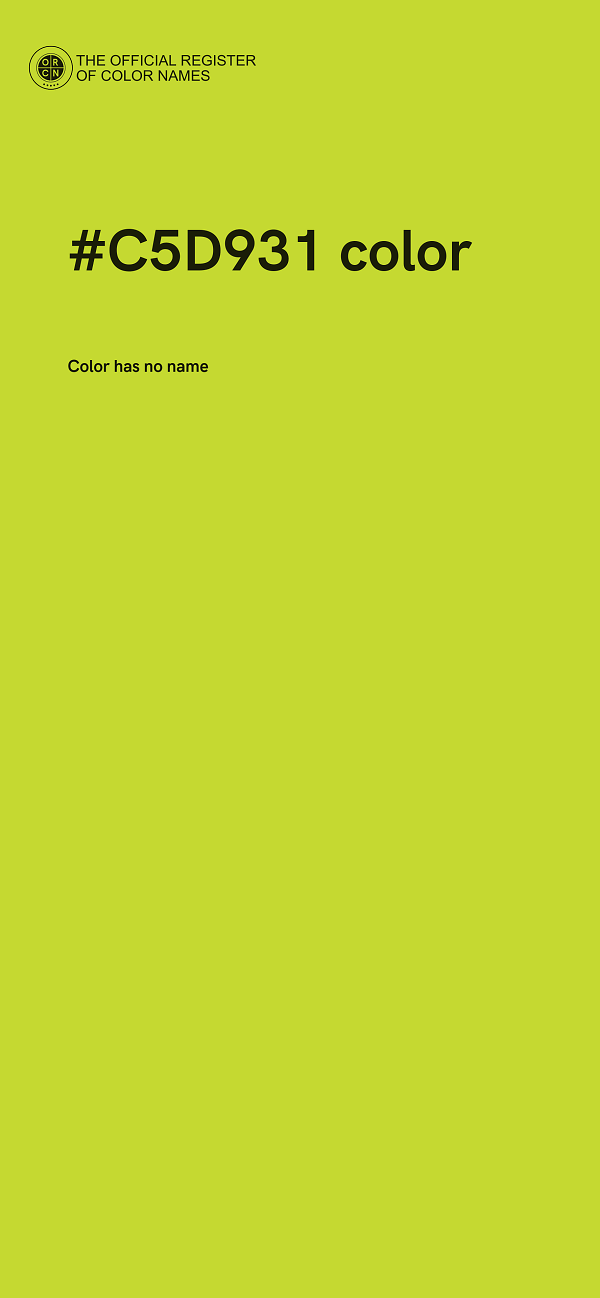 #C5D931 color image