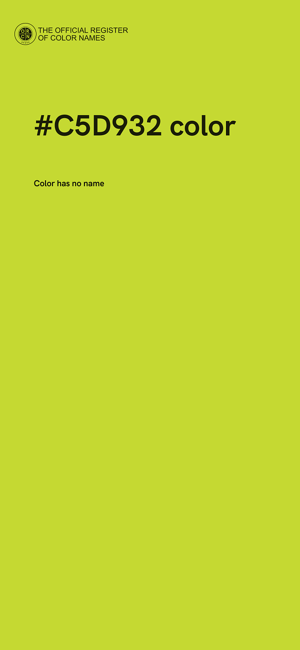 #C5D932 color image