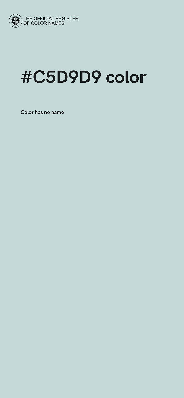 #C5D9D9 color image