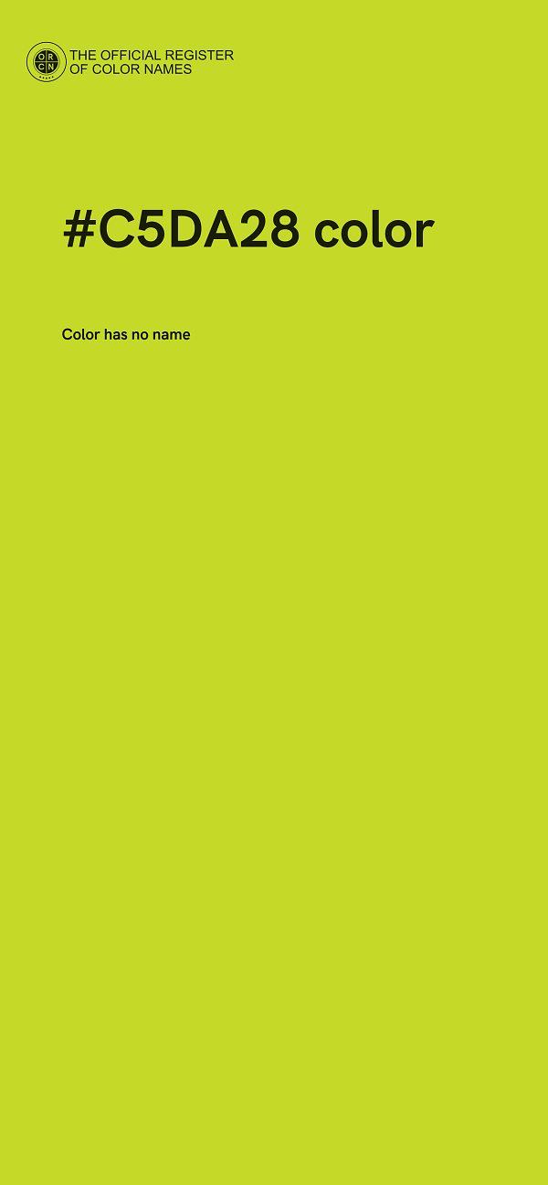 #C5DA28 color image