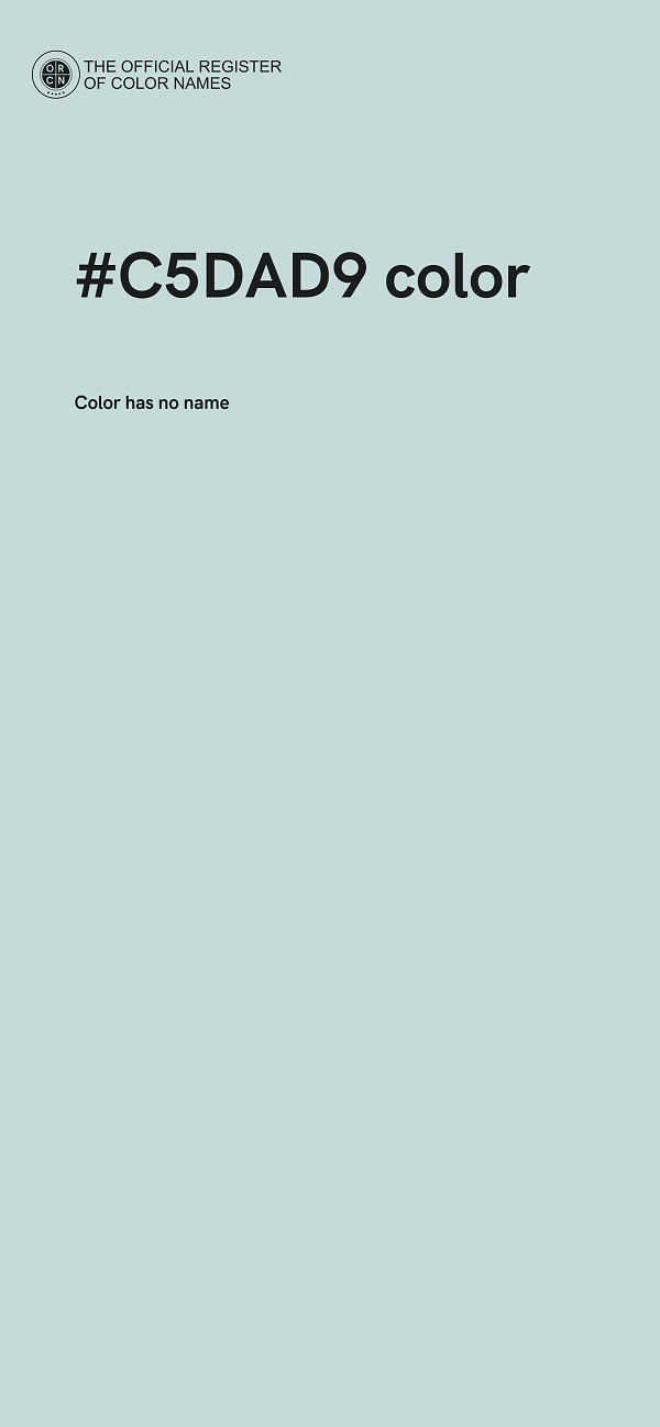 #C5DAD9 color image