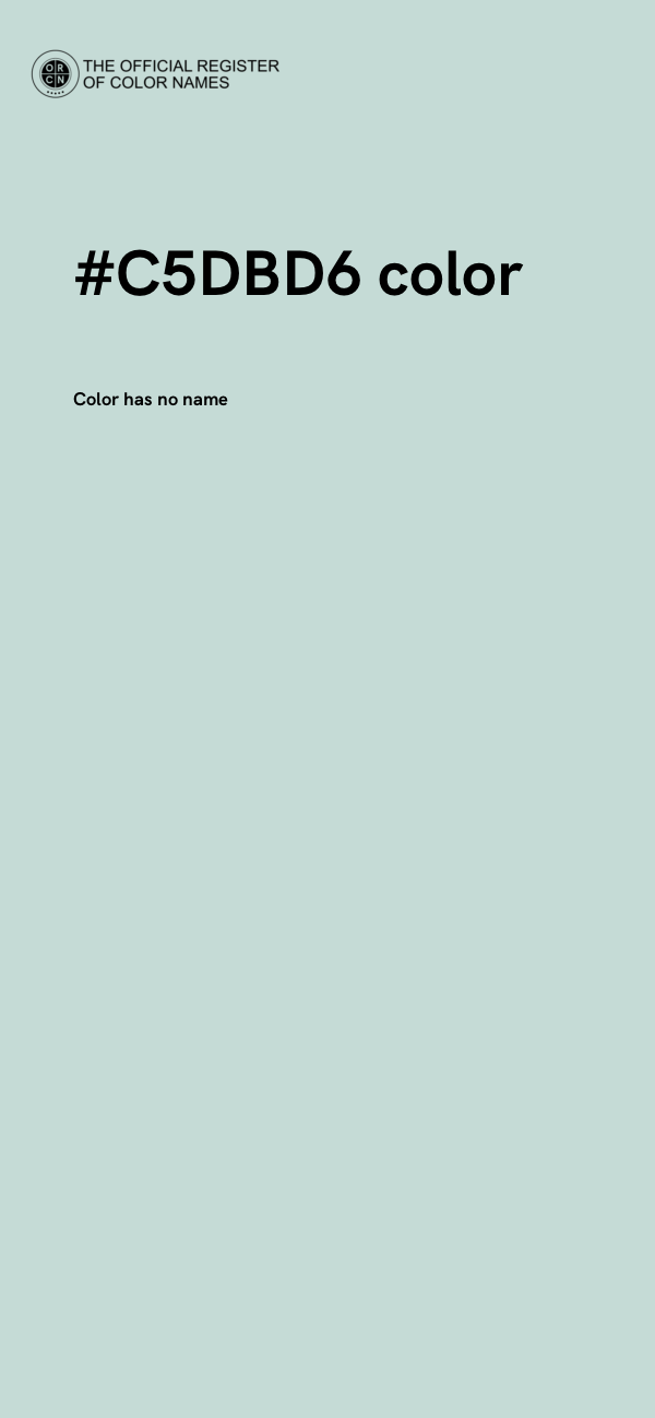 #C5DBD6 color image