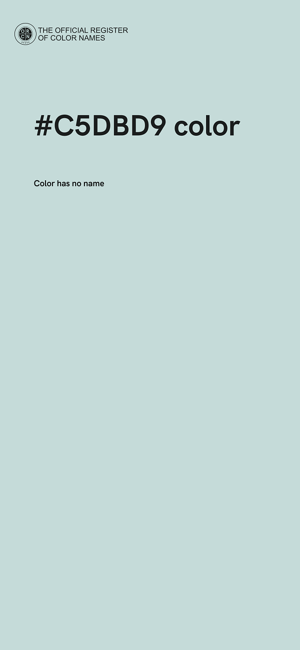 #C5DBD9 color image